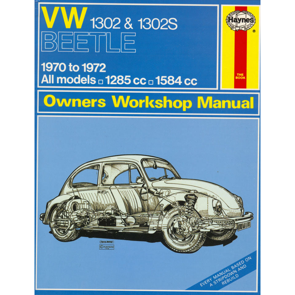 VW 1302 , 1302S Manual, English, J.H. Haynes