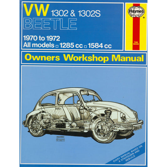 VW 1302 ,  1302S Manual, English, J.H. Haynes