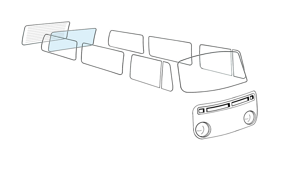 Rear window, no heating