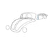 Vent wing window, left, convertible