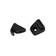 Sun visor clips, black, as pair