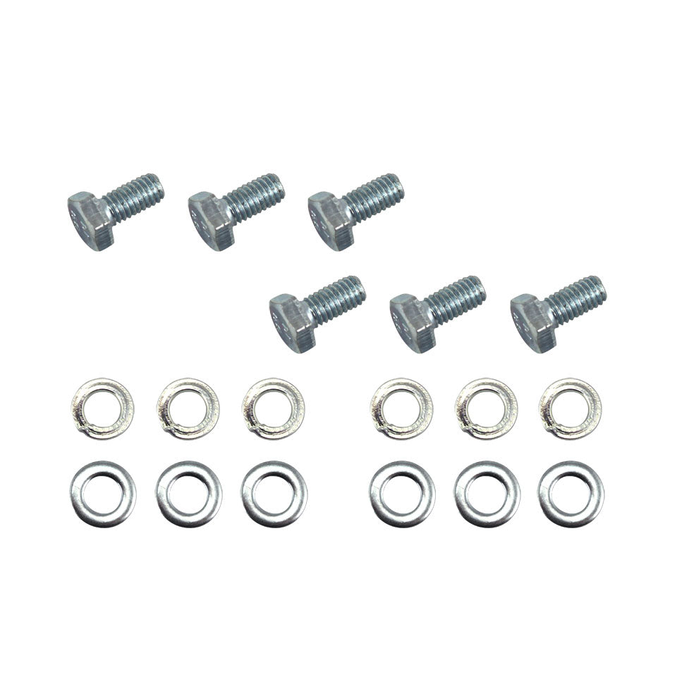 Bolts and washers for header spring bar plate assembly
