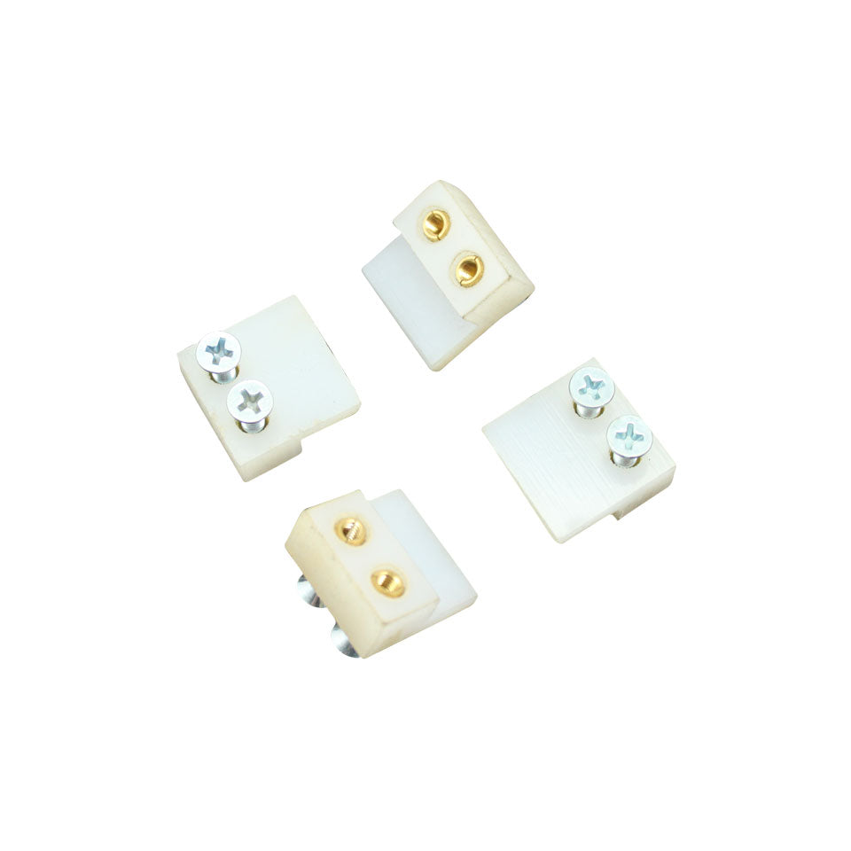 Outer locking guide on spring bar plate, set