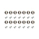 Screwset for side tension strip, repro, 14 pieces