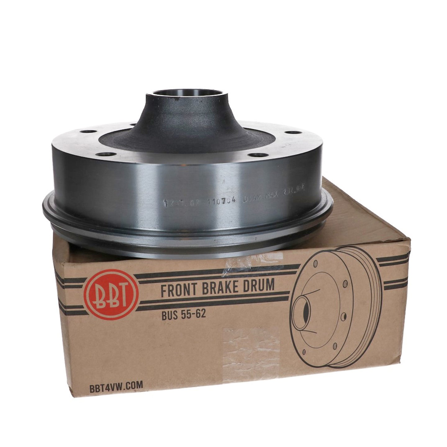 Brake drum, front, 5-lug (5x205)