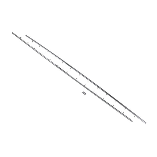 Nail trim convertible (chrome steel) under rear window