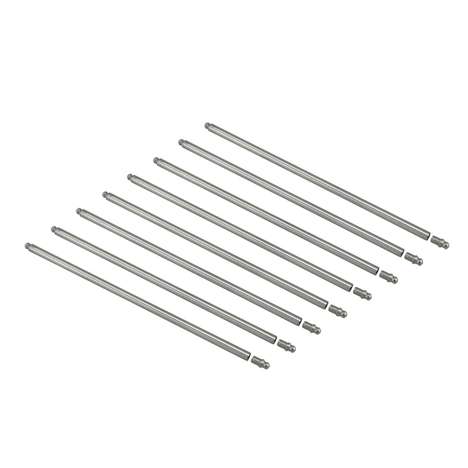 Pushrod set - blank end Chromoly, TQ, 8 pieces