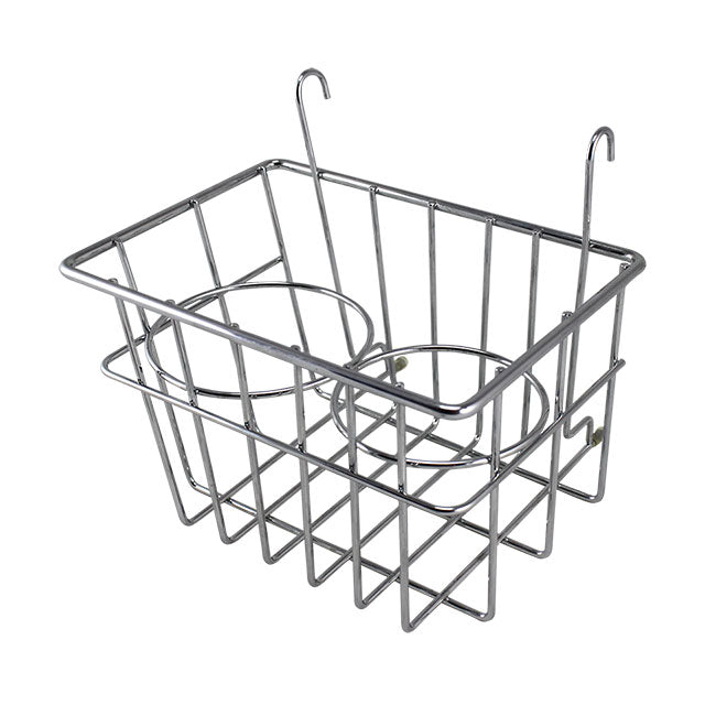 Storage Basket with cupholders, chrome