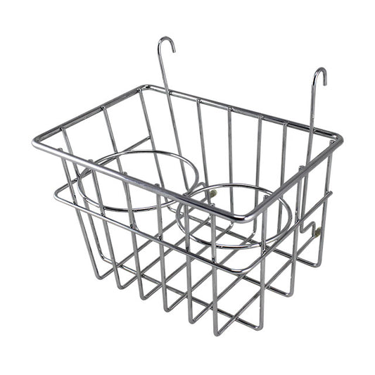 Storage Basket with cupholders, chrome
