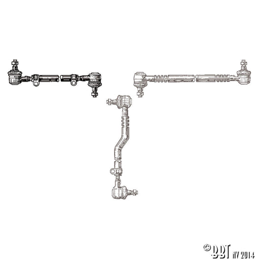 Tie rod left, right, each Bus 08/67-07/79