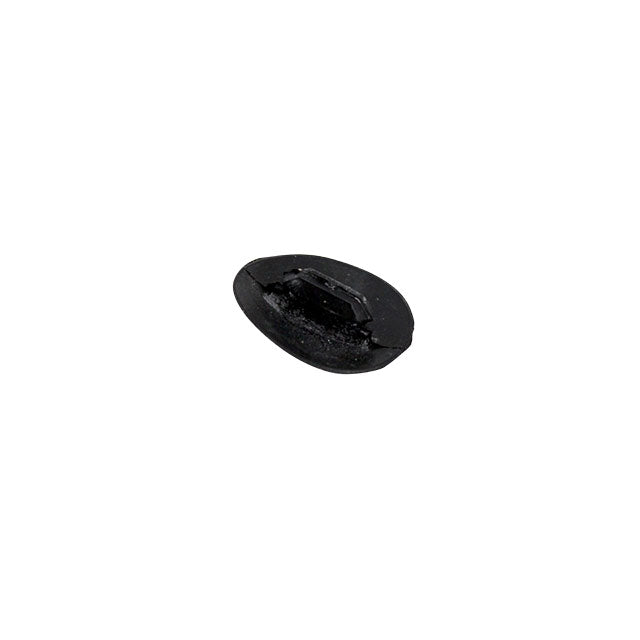 Rubber stop in heater channel, each