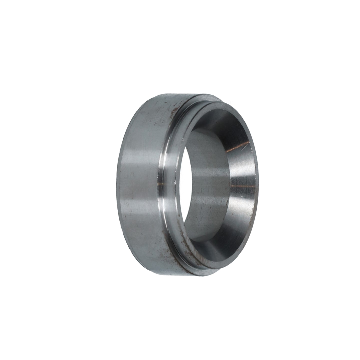 Spacer on spindle for front wheelbearing, by wheel