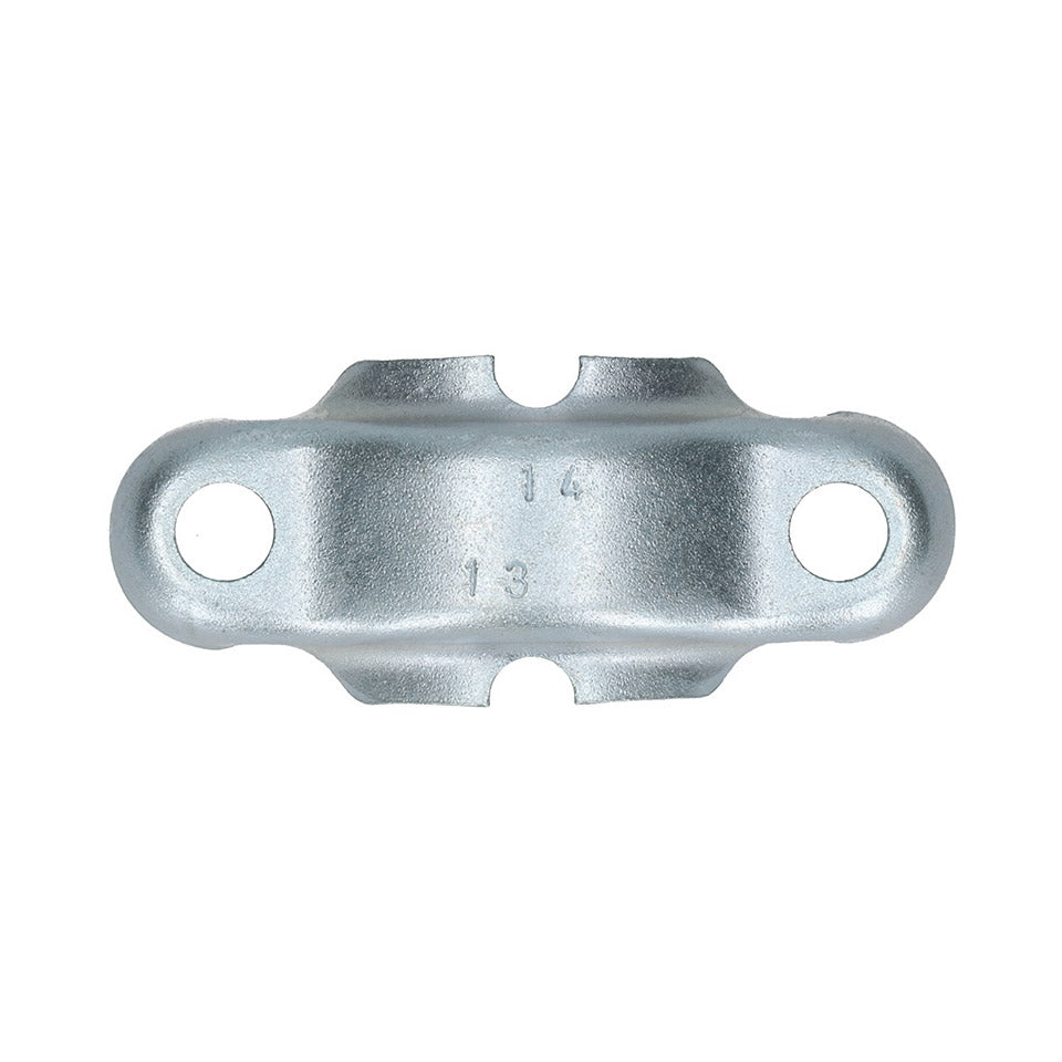 Steering box mounting shackle