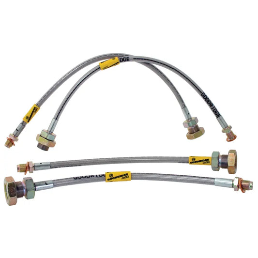Goodridge Braided Brake Hose Kit for Disc Brakes and IRS: Beetle (1968-1979), Karmann Ghia (1968-1974), Beetle Cabrio (1968-1970)