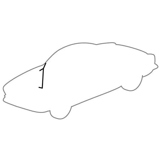 Door Hinge Pillar Weather Strip Right: Karmann Ghia (1960-1974)