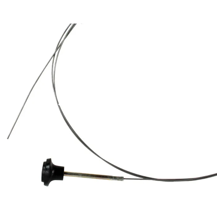 Bonnet Release Cable with a Black Handle: Beetle (1950-1967), Karmann Ghia (1960-1967), Beetle Cabrio (1950-1967)