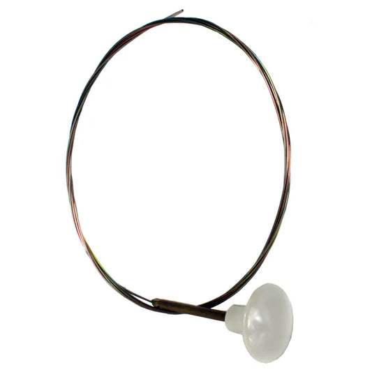 Engine lid, cable, white,56-74 Or use bonnet cable: Karmann Ghia (1960-1974)