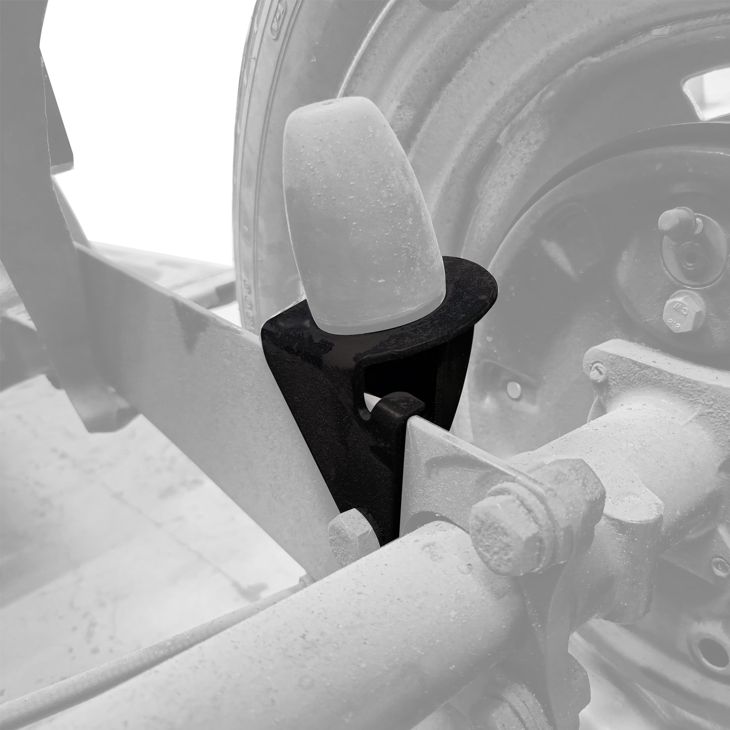 Support suspension stop rear, right
