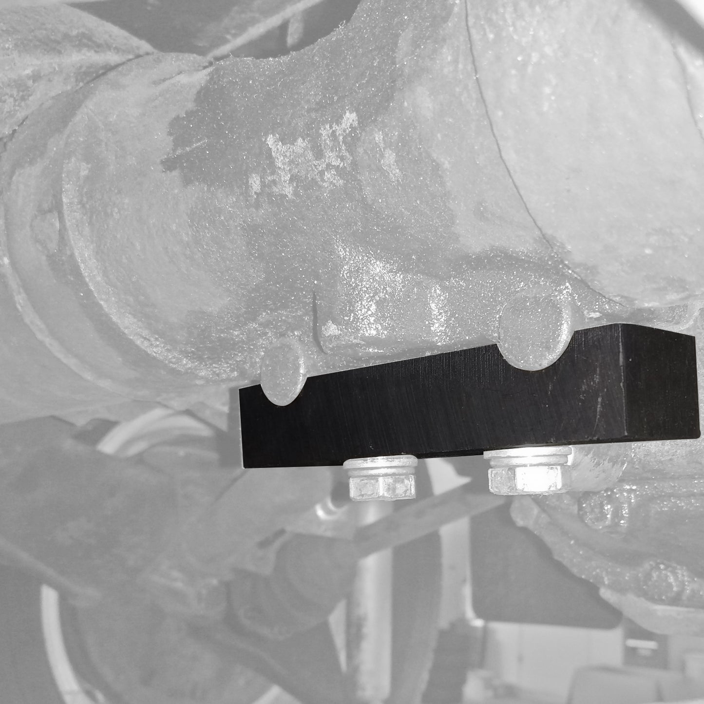 Bracket holder for transmission mount on chassis