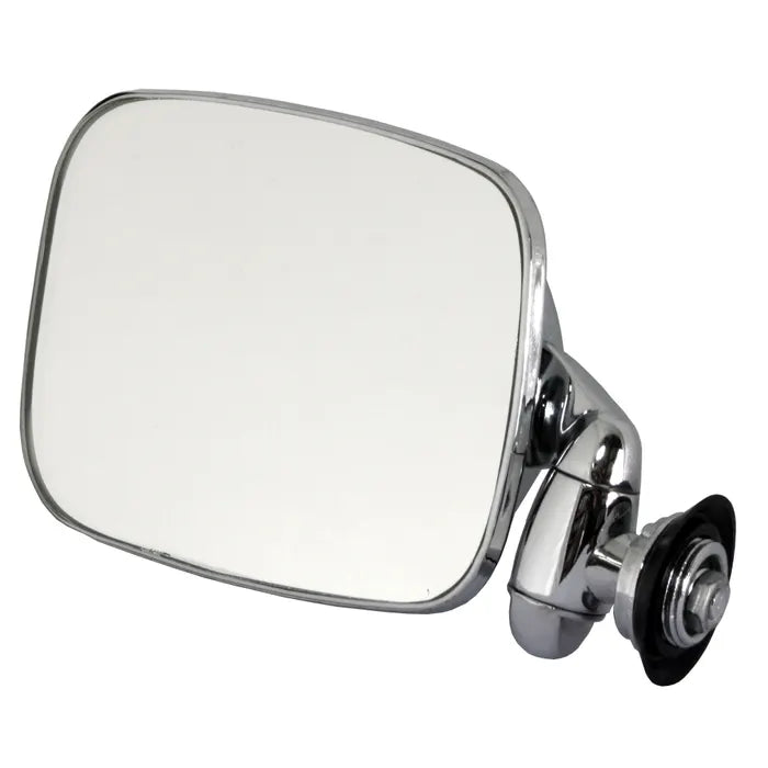 Wing Mirror with Short Arm Stainless Steel for Left Hand Drive Left: Beetle Cabrio (1968-1979)