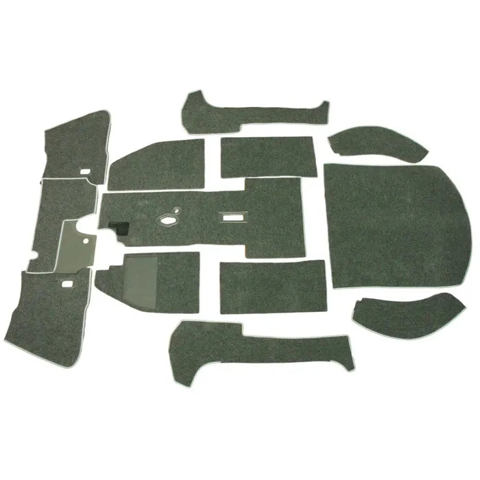 Carpet Set for Left Hand Drive, Charcoal: Beetle Cabrio (1970-1972)