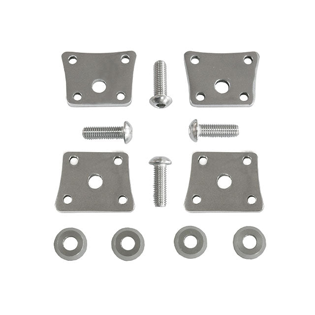 Plates for fuel tank fixation, Inox, set of 4, Vintage speed