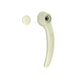 Sliding door handle with cap, silverbeige, each