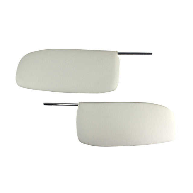 Sun visors, cabrio, pair, white