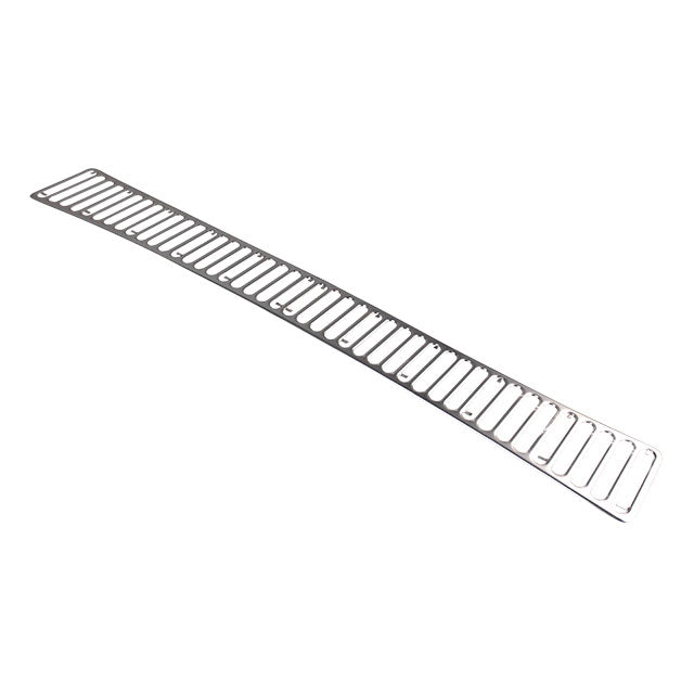 Grille under rear window, 42 holes
