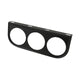 Gauge mount bracket 3 holes, 52 mm, black