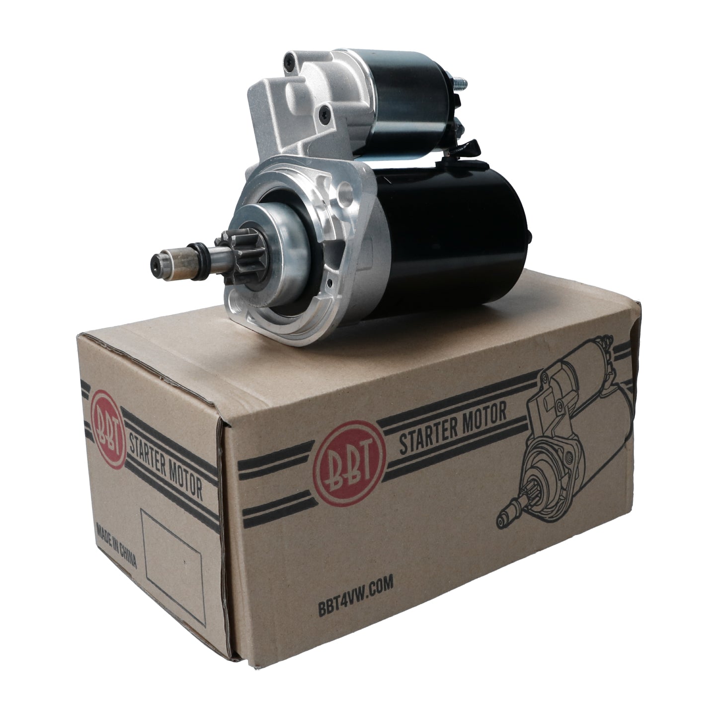 Starter motor 12V, 1.1kW Beetle Karmann Ghia 08/67- Bus -07/75 1600cc Type181 Type3