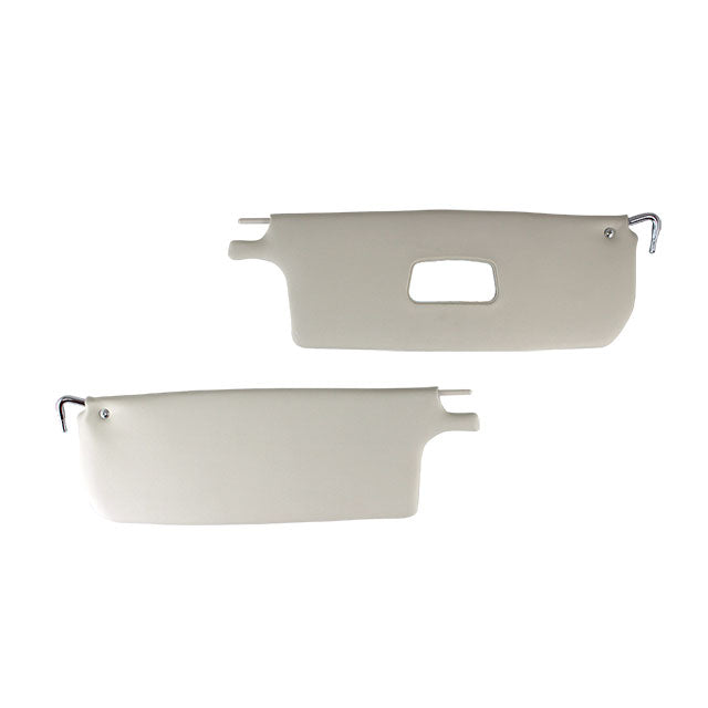 Sun visors, cabrio, pair, white