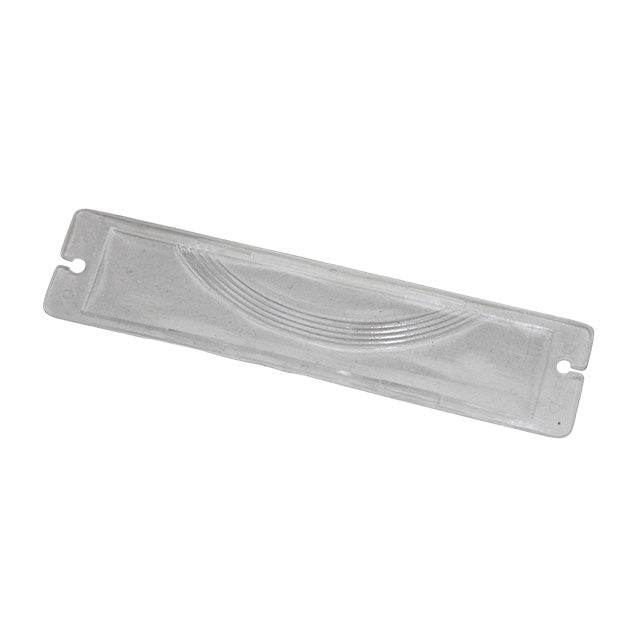 Licence plate light lens