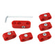Spark plug wire retainers, red