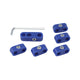Spark plug wire retainers, blue