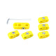 Spark plug wire retainers, yellow