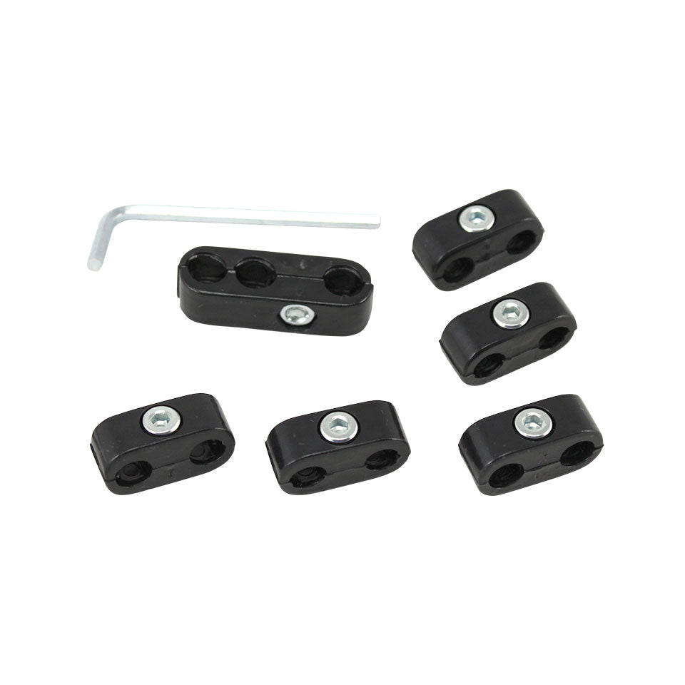 Spark plug wire retainers, black