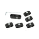 Spark plug wire retainers, black