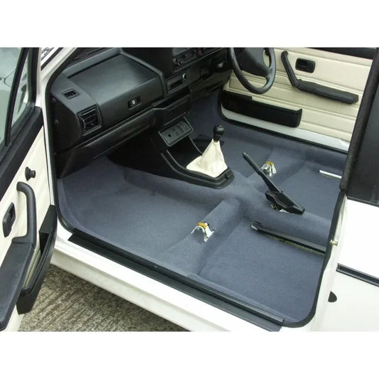 Carpet Set for Right Hand Drive, Black: Golf Mk1 (1975-1983), Caddy Mk1 (1983-1992)