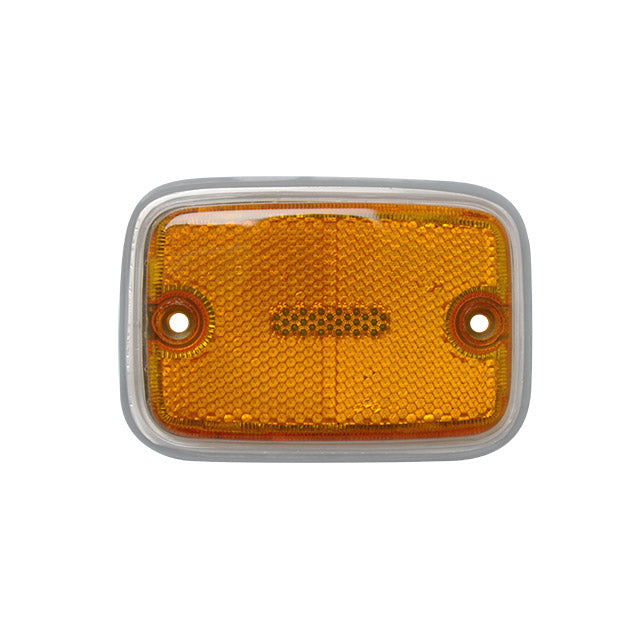 Side reflector lens front - Orange/silver