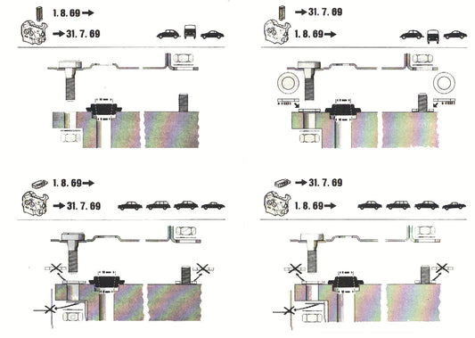 Seals oil cooler, adapting kit 8mm to 10mm