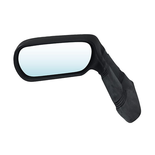 Sport mirror 'Turbo', Black synthetic material, left