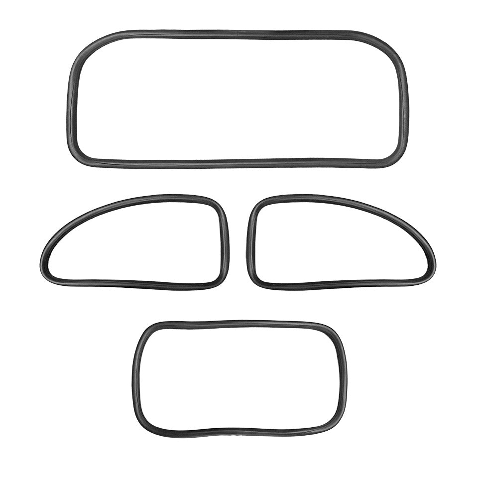 Windowrubberkit 'Deluxe' (plastic trim)