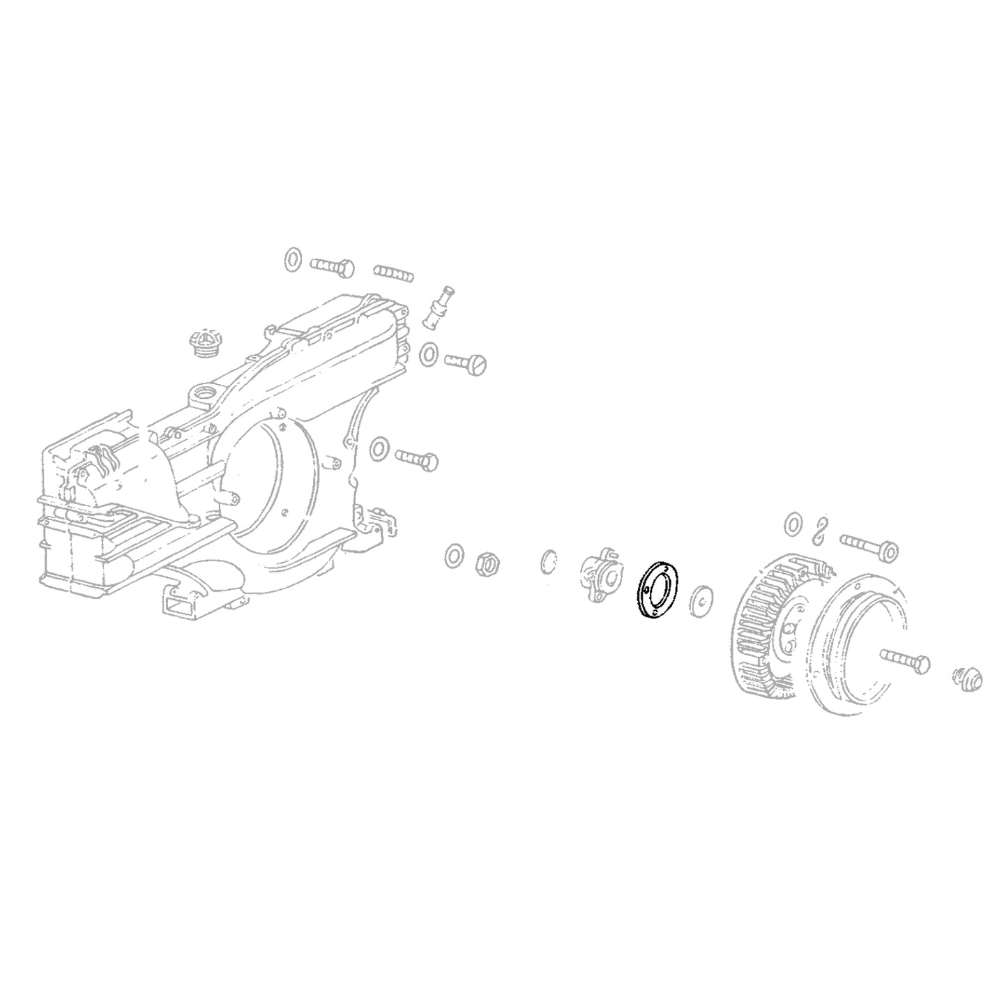 Ring crankshaft flange