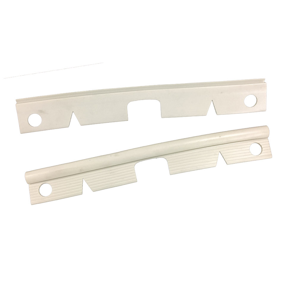 Bumper end seals, front, cloud white, as pair