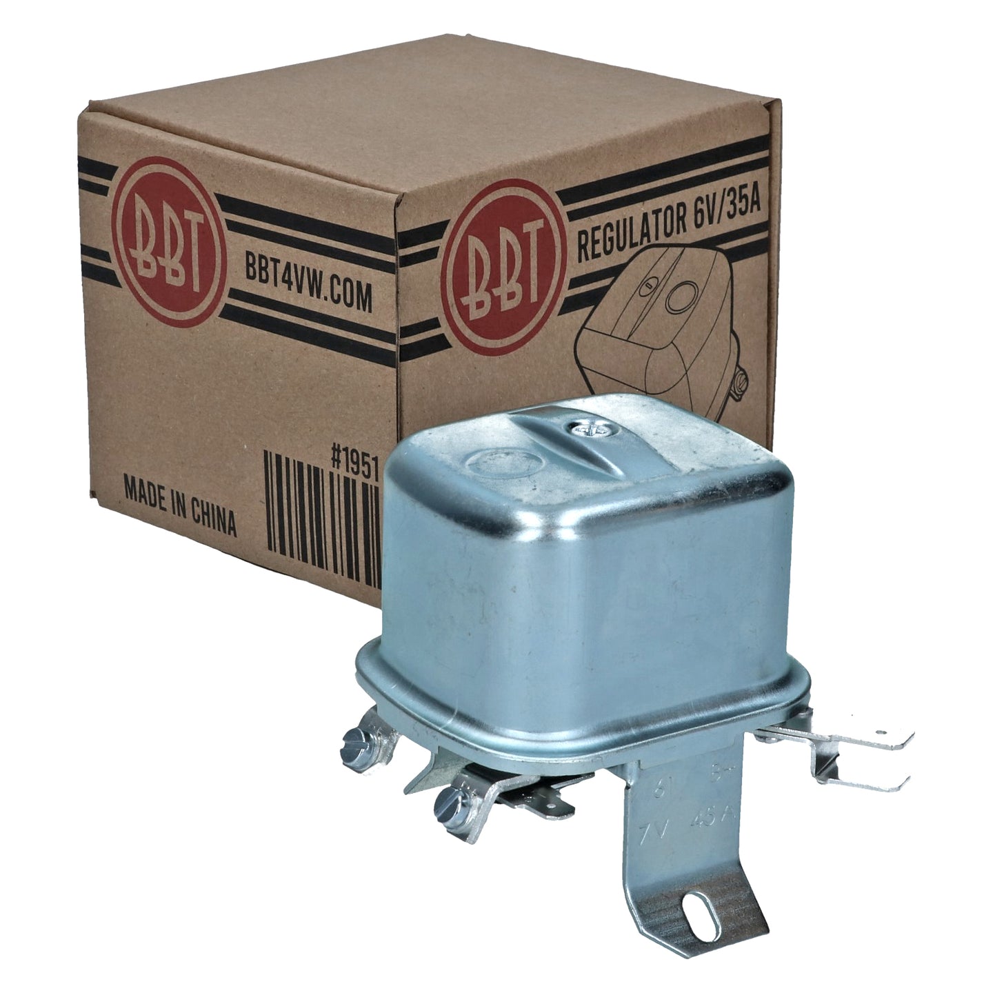 voltage regulator 6V, 45A, Mounting on dynamo