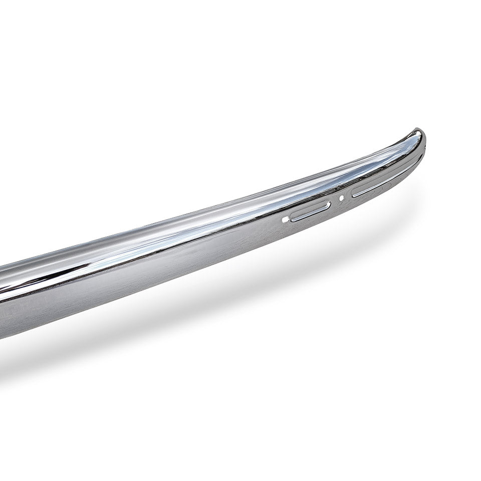 Bumper front, with groove, Original chrome