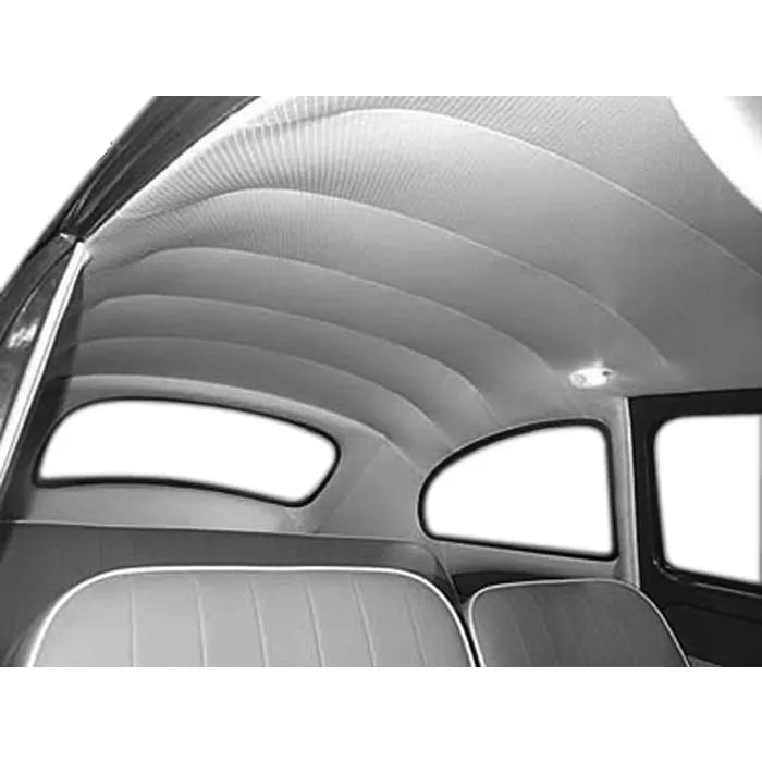 TMI 8 Piece Headliner Kit in Off White Perforated Vinyl: Beetle (1972-1979)