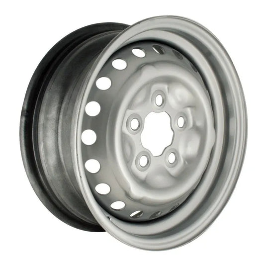 Steel Wheel, Silver, 5.5x14", 5x112 PCD, ET39: T2 Bay (1971-1979), T25 (1980-1992)