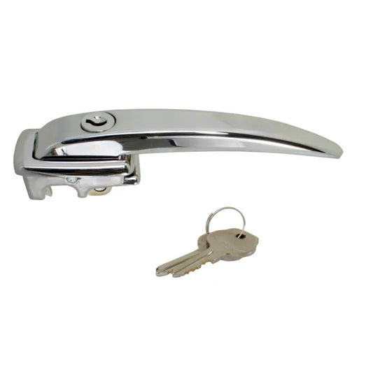 Cab Door Handle with Keys Chrome: T2 Split Bus (1961-1964)